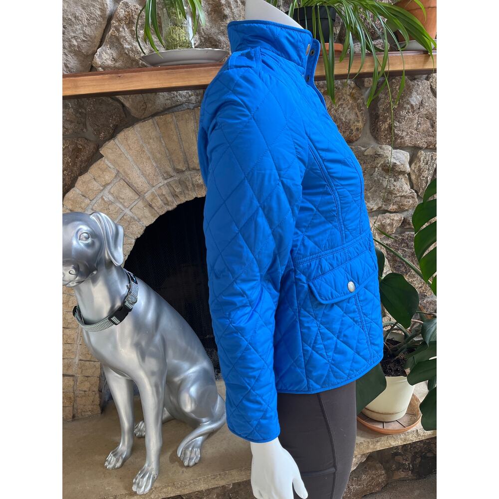 Talbots Button Down Blue Polyester Jacket Women's… - image 2